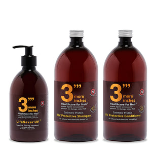 LifeSaver UV Leave-in Styling Treatment Essential 1 Litre Re-fill Set. Choose Your Range.