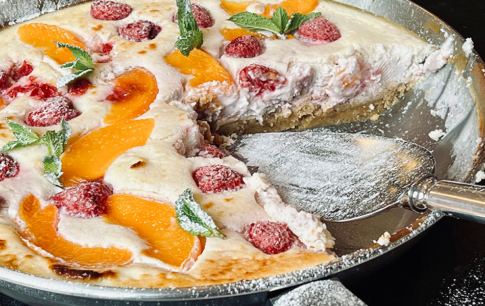 Michael's Bakery - Baked Raspberry & Peach Cheesecake