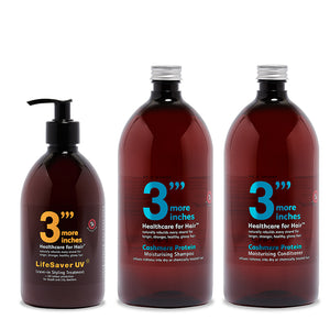 LifeSaver UV Leave-in Styling Treatment Essential 1 Litre Re-fill Set. Choose Your Range.