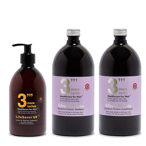 LifeSaver UV Leave-in Styling Treatment Essential 1 Litre Re-fill Set. Choose Your Range.